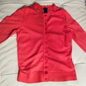 Ann Taylor 3/4 sleeve 100% cotton cardigan.